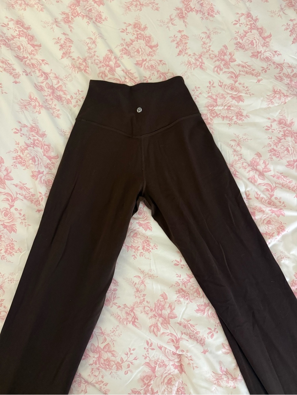 lululemon athletica brown Wide-Leg Yoga pants